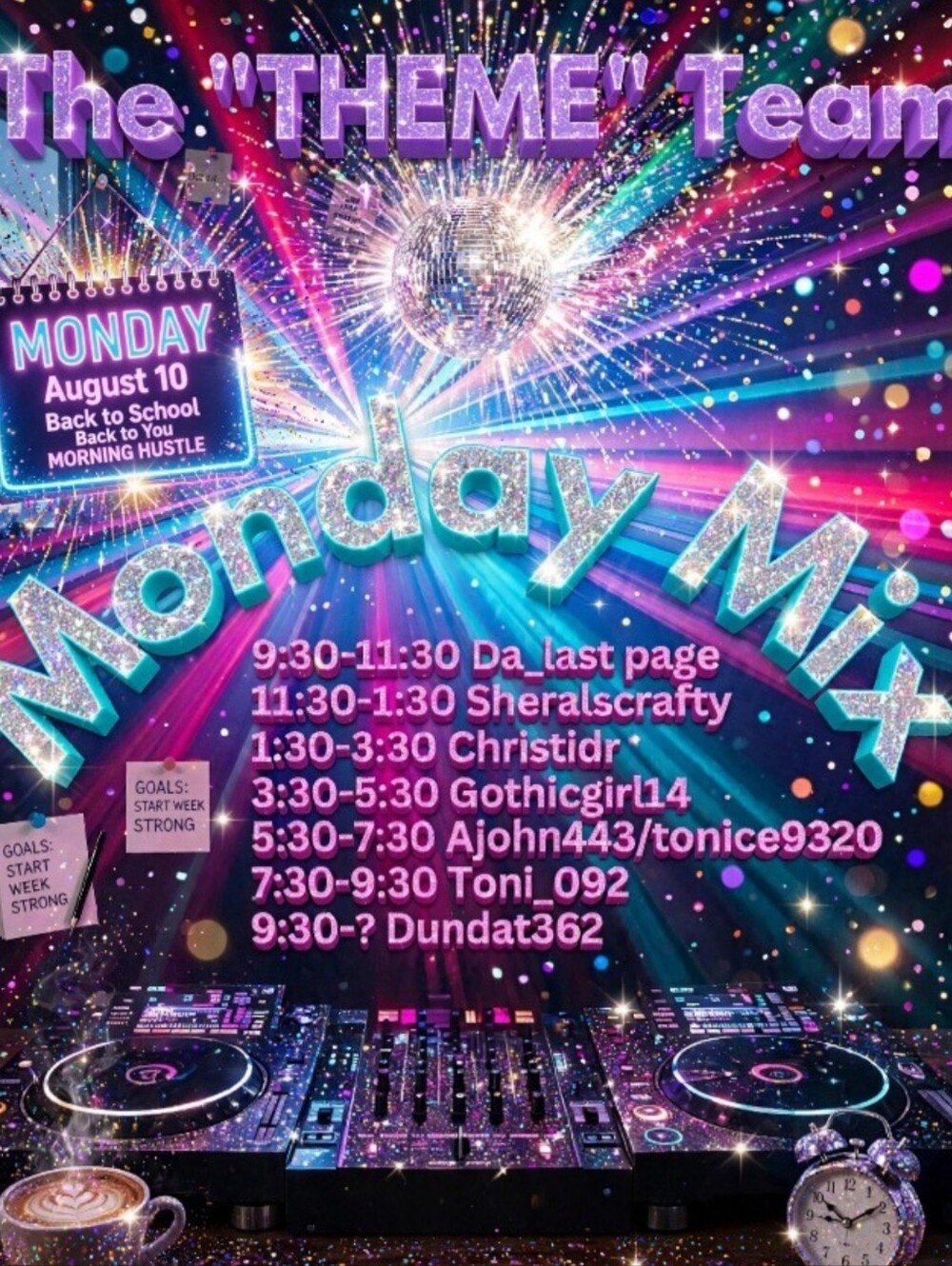 THE "THEME" TEAM MONDAY MIX TRAIN SHARE SHOW